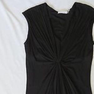 Calvin Klein Ruched V-Neck Dress